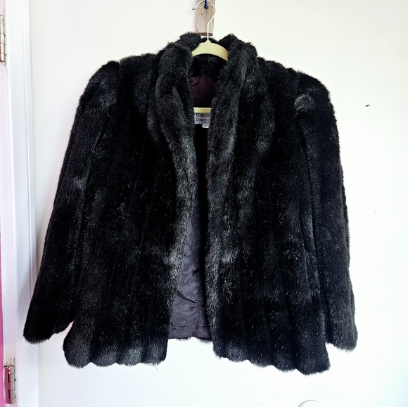 Elegant Faux Fur by RONDO CASUAL size M vintage - Picture 1 of 4